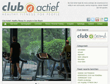 Tablet Screenshot of club-actief.nl